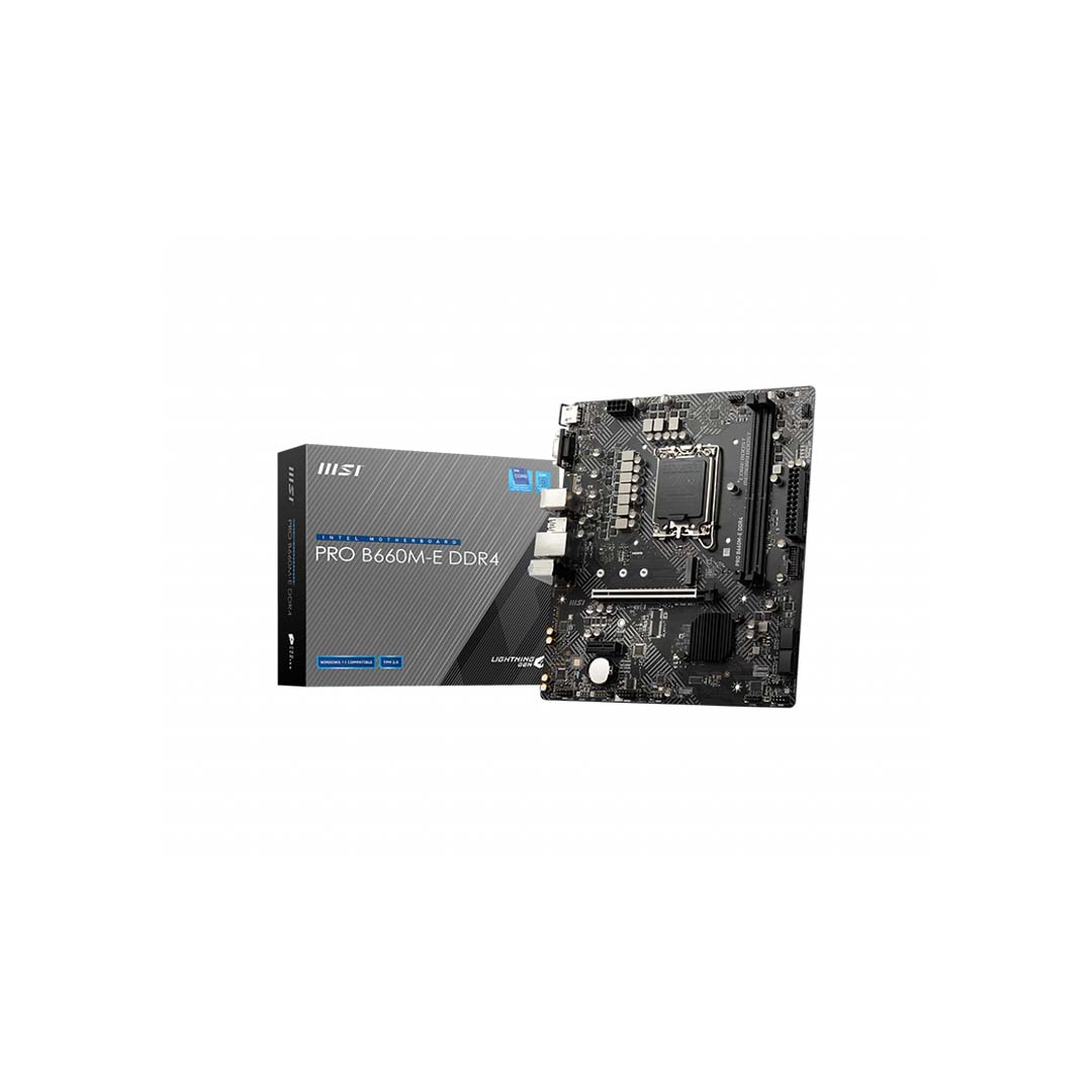MSI PRO B660M-E DDR4 12th Gen M-ATX Motherboard