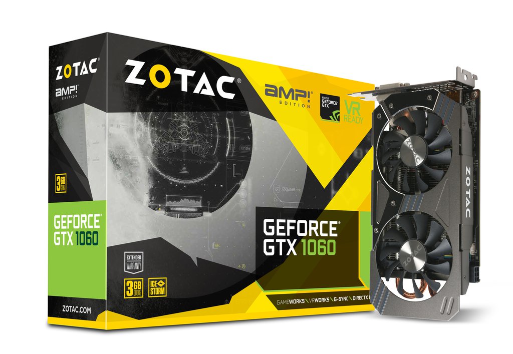 ZOTAC GeForce GTX 1060 AMP 3GB Graphics card