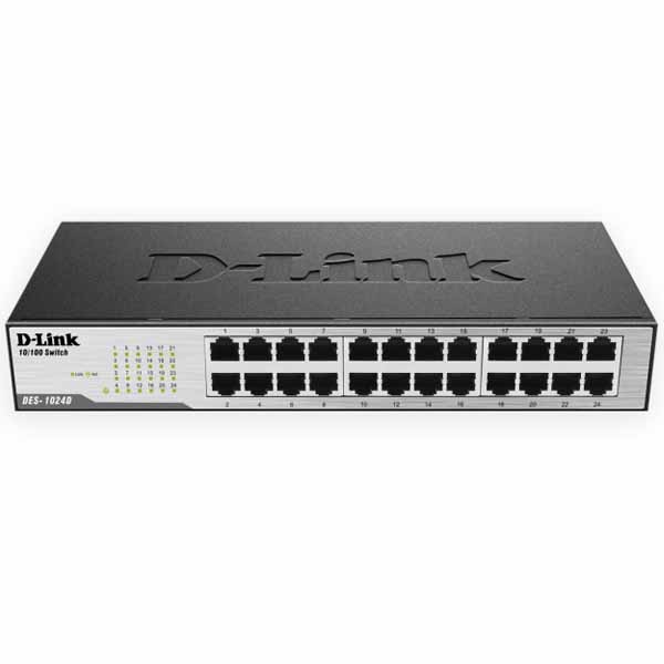 D-Link DES-1024D 24-Ports 10 100 Fast Ethernet Unmanaged Rack Mount Switch