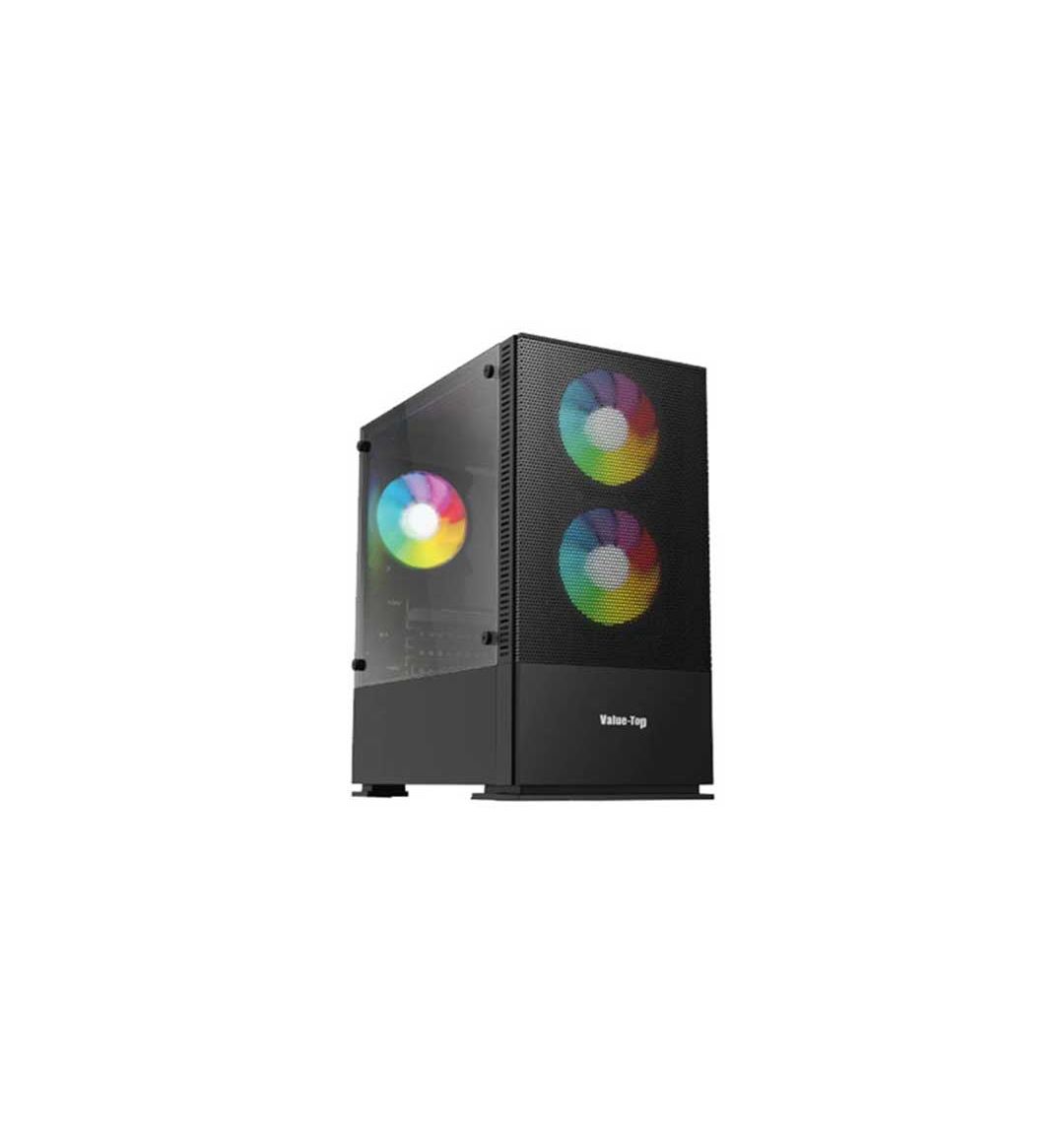 Value-Top VT-B701 Mini Tower Gaming Case Black