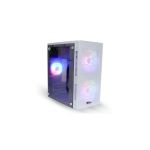 PC Power X2601 WH Spider Web Mesh mATX Casing With Power Supply