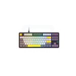 AJAZZ AK870 V2 Wired Mechanical Keyboard - Dark Grey Yellow