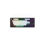 AJAZZ AK870 V2 Wireless Mechanical Keyboard - Black White Cyan