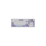 Ajazz AK980 V2 Tri-Mode Mechanical Keyboard - Purple White Blue