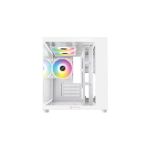 XTREME M72W M-ATX WHITE CASE TEMPERED GLASS WITH 3 ARGB FAN WITHOUT PSU