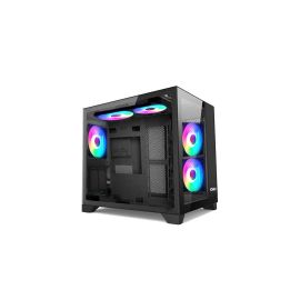 Ovo Seaview Fh-919 Mini Rgb Gaming Case Black