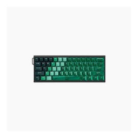 Ajazz ALUX 60 ultra HE Aluminum Keyboard-Transparent Green Keycaps