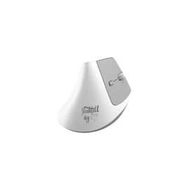 Ajazz i300 Dual-Mode Vertical Wireless Mouse - White