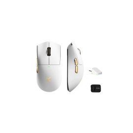 MCHOSE K7 Ultra Lightweight Tri-Mode Gaming Mouse - White