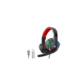 T-WOLF H-120 Wired RGB Gaming Headset (Black)