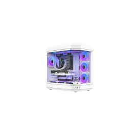 T-WOLF Infinity X10 ARGB Gaming Casing (Reset + MB Sync) - White