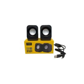 T-WOLF S10 USB-Powered 2.0 Multimedia Desktop Speaker (Black)