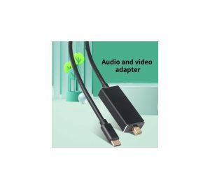 Yuanxin Type-C Male to Mini DisplayPort Male Black Converter