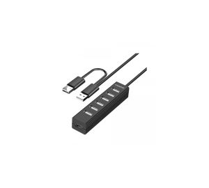 Yuanxin Y Cable 7 Port USB 2.0 HUB With Power Adapter