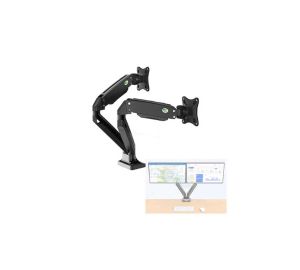 Kaloc DS110-2 17-33 Inch Dual Monitor Arm Gas-Strut Flexi Desk Mount Stand