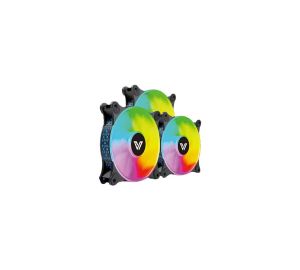 Value-Top CR10-W1292ARGB 3 in 1 Black ARGB Casing fan