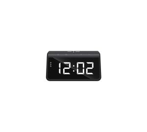 Havit W320 15W Black Wireless Charger with Alarm Clock & Ambient Light