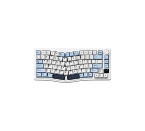 AJAZZ AKS075 Alice-Layout Wireless Gaming Keyboard - White Blue