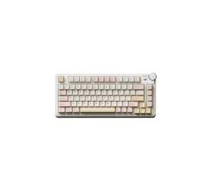 Lingbao MK75 Tri-Mode Mechanical Keyboard - Cream White