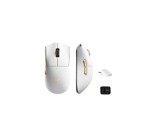 MCHOSE K7 Ultra Lightweight Tri-Mode Gaming Mouse - White