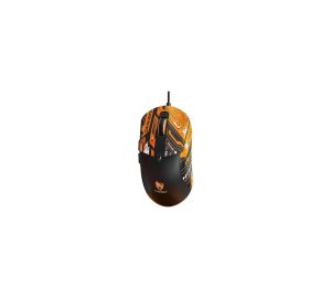 T-WOLF G550 RGB Wired Gaming Mouse Black with Orange Grip