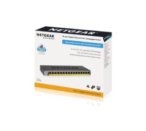 Netgear GS116LP 16-Port Gigabit Ethernet PoE/PoE+ Switch