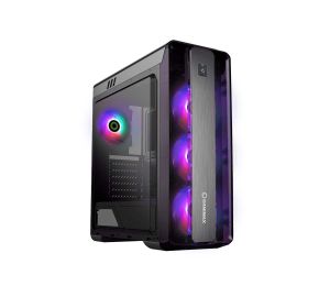 Gamemax Moon Light White Mid Tower Casing Black