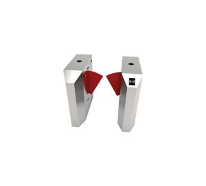 ZKTeco FBL4222 Flap Barrier Turnstile for Additional Lane with Controller and Fingerprint & RFID Reader