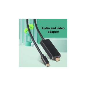 Yuanxin Type-C Male to Mini DisplayPort Male Black Converter