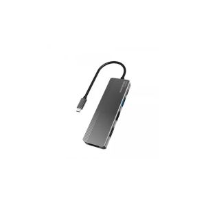 Yuanxin Type-C Male to Tri USB, HDMI & PD Female Sliver Converter #X-80505B