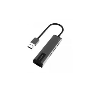 Yuanxin USB Male to Tri USB & Lan Female Sliver Converter
