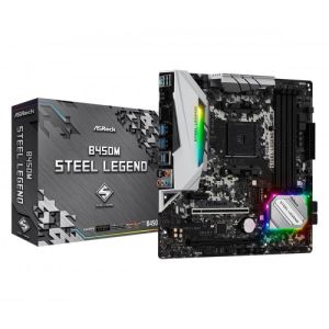 ASRock 	B450M Steel Legend Micro ATX Motherboard