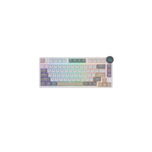 Royal Kludge N80 Low-Profile Tri-Mode RGB Mechanical Keyboard Pearly Dawn