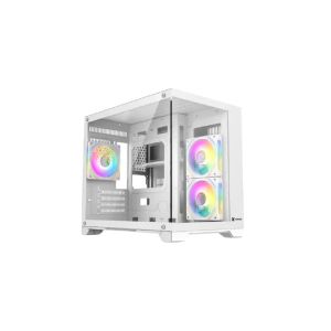 XTREME 500W WITH 3 ARGB FAN, TEMPERED GLASS WHITE CASE