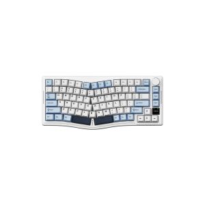 AJAZZ AKS075 Alice-Layout Wireless Gaming Keyboard - White Blue
