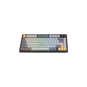 Ajazz AF82 Tri-mode Membrane Keyboard Black Gray Yellow