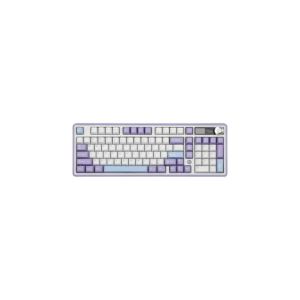 Ajazz AK980 V2 Tri-Mode Mechanical Keyboard - Purple White Blue