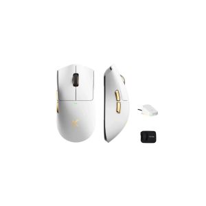 MCHOSE K7 Ultra Lightweight Tri-Mode Gaming Mouse - White