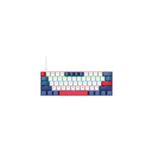 T-WOLF T60 Wired RGB Mechanical Gaming Keyboard White Blue