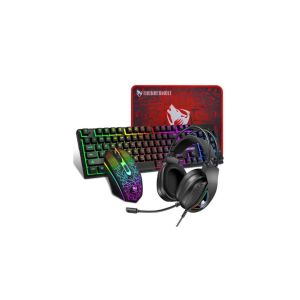 T-WOLF TF-400 4-in-1 Wired Gaming Combo (Keyboard, Mouse, Headset & Mouse Pad)