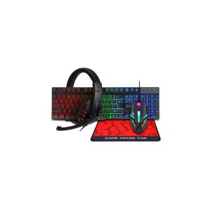 T-WOLF TF-800 4-in-1 Wired Gaming Combo (Keyboard, Mouse, Headset & Mouse Pad)