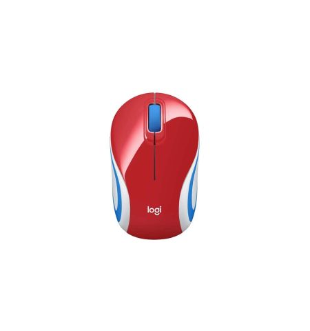 Logitech M187 Red Wireless Mouse