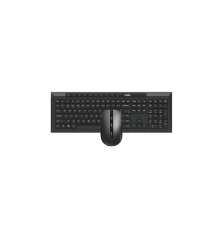 Rapoo 8210M Multi-mode Wireless Black Keyboard and Mouse Combo