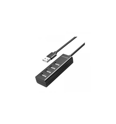 Yuanxin USB Male to Quad USB Female Black Hub