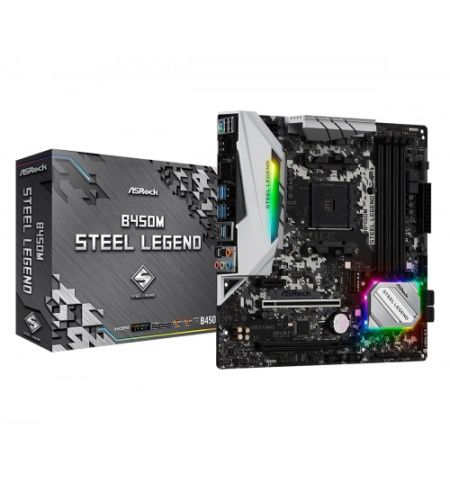 ASRock 	B450M Steel Legend Micro ATX Motherboard