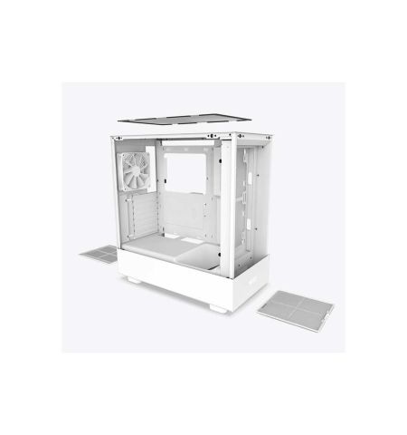 NZXT H5 Flow RGB White Gaming Casing