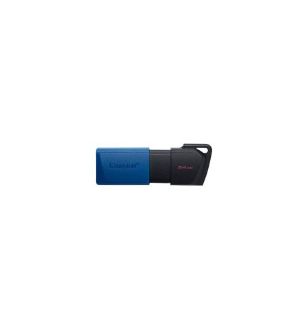 KINGSTON 64GB DATATRAVELER EXODIA M USB FLASH DRIVE (BLUE)​