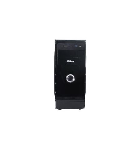 PC Power 180B Mid Tower Black ATX Desktop Case with PSU