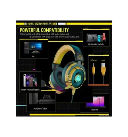 EKSA E900 Pro Gaming Headset Yellow