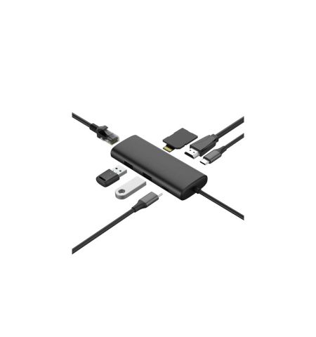 Huntkey D08 8-in-1 USB-C Multifunction Docking Station